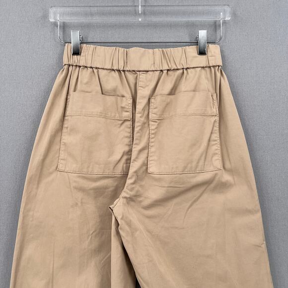 EVERLANE The Easy Pant Womens 2 Warm Khaki Tan Straight Leg Pull on Chino - Picture 6 of 14